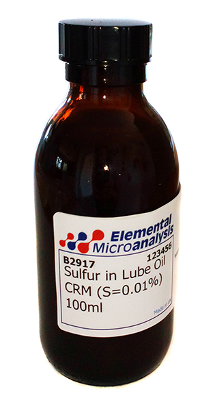 DISCONTINUED
Sulfur in Lube Oil (S=0.0100%) 100ml  See Cert 381016